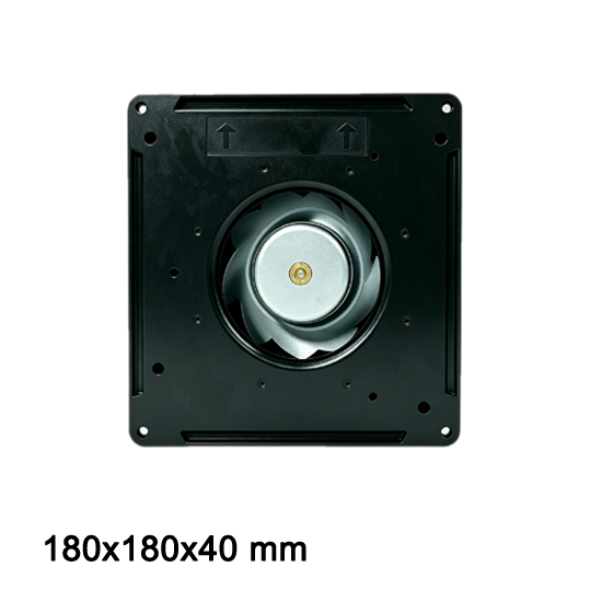 18040 12V DC Centrifugal Fan Front Facing Impeller Detail  